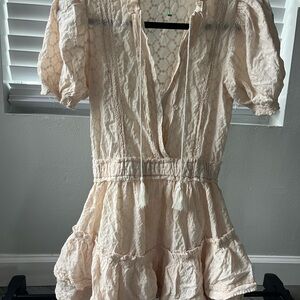 Elegant Cream Lace Dress